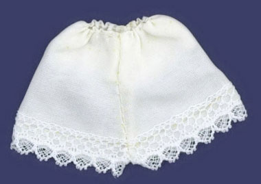 Dollhouse Miniature Underwear  White
